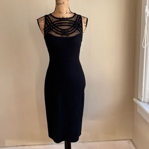 Susana Monaco black wool bodycon dress 2